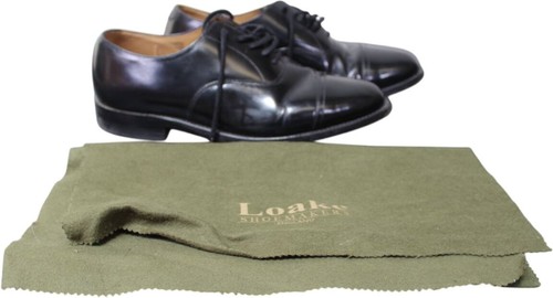 Loake elland black polished - loake,