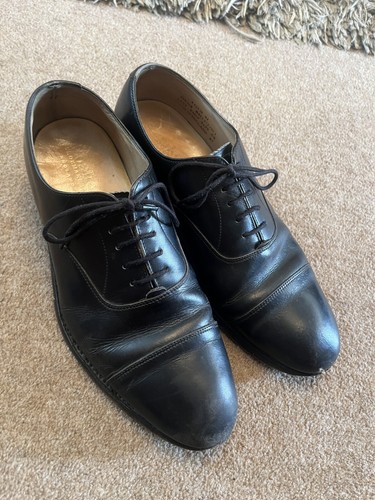 Loake leather oxford cap shoes - loake,