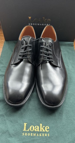 Loake elland black polished - black,