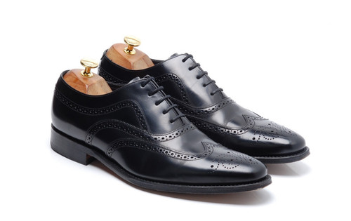 Loake brogues shoes black - loake,