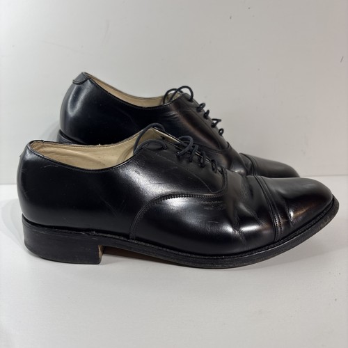 Loake black polished leather - black,